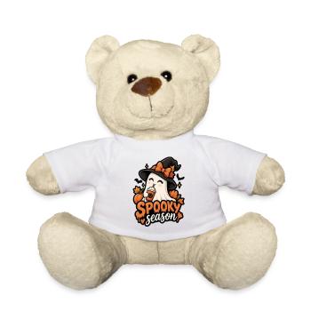 Pumpkin Spirit Spooky Season Design - Teddy Bear - white - Front