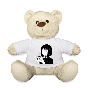 Gloomy Gothic Coffee Mug - Teddy Bear - white - Front