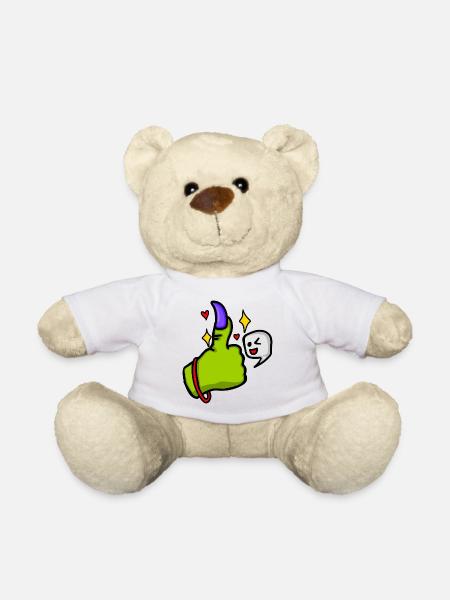 Die Hand der Hexe nimmt eine Pose ein - Teddy - Weiß
