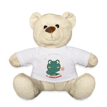 Kleiner Frosch 1% Verbleibend - Teddy - Weiß - Vorne