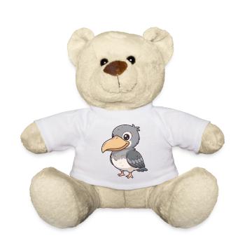 Schuhschnabel Vogel - Teddy - Weiß - Vorne