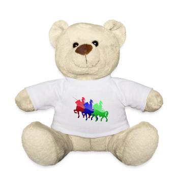 Mittelalterliche Ritter der Farbe - Teddy - Weiß - Vorne