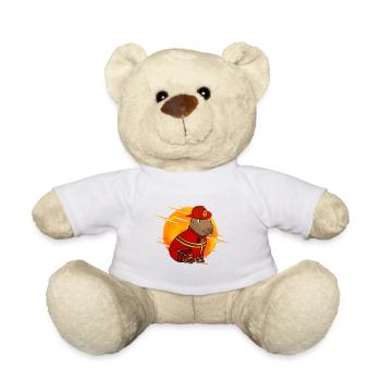 Capybara Feuerwehrmann - Teddy - Weiß - Vorne