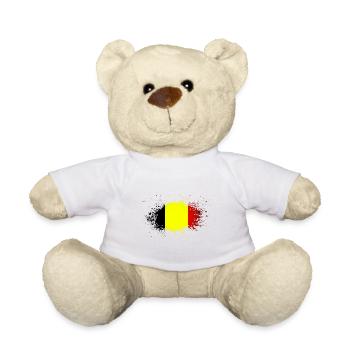 Belgium - Teddy Bear - white - Front