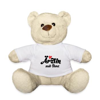 Ärztin mit Herz Patienten Krankenschwester Danke - Teddy - Weiß - Vorne