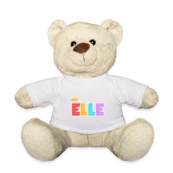 Elle! Personalisierbar - Teddy - Weiß - Vorne
