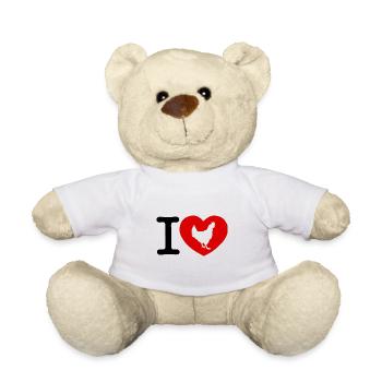 i love chicken - Nounours - blanc - Devant