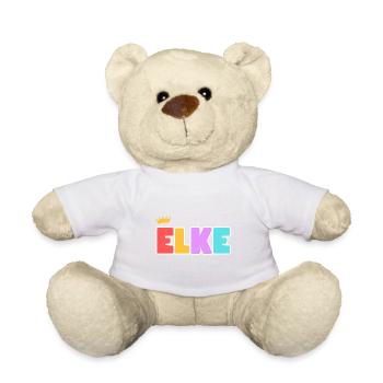 Elke! Customizable - Teddy Bear - white - Front