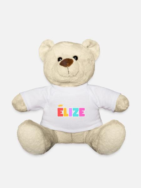 Elize! Personalisierbar - Teddy - Weiß