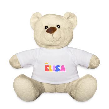 Elisa! Personalisierbar - Teddy - Weiß - Vorne