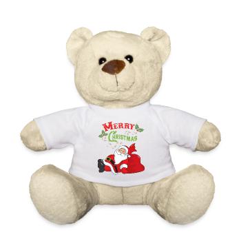 Santa Claus - Teddy Bear - white - Front