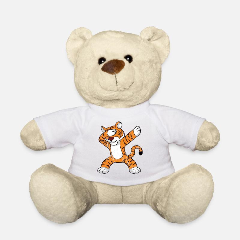 Retro Vintage Grunge Style Dabbing Dab Tiger - Teddy - Weiß