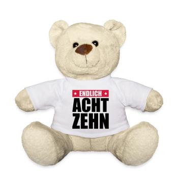 endlich 18 jahre - Teddy - Weiß - Vorne