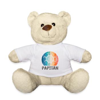 Papitän und Ruder - für den besten Papa der Welt - Teddy - Weiß - Vorne