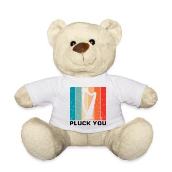Harp Player Designs for Harp Player Designs - Teddy Bear - white - Front