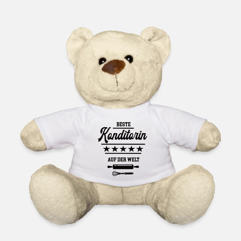 Beste Konditorin Weltbeste Bäckerin Konditorei - Teddy - Weiß