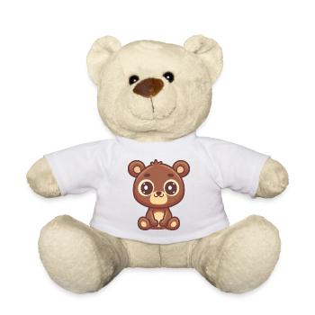 Sweet bear, beautiful and cute design - Teddy Bear - white - Front