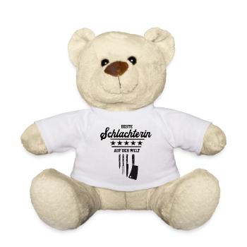 Beste Schlachterin Meisterin Chefin Schlachterei - Teddy - Weiß - Vorne