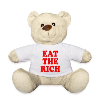 Eat the rich - Teddy - Weiß - Vorne