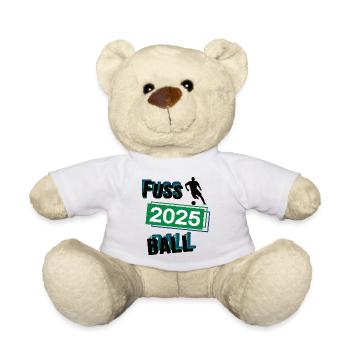 Fussball Spieler Team Turnier Mannschaft in 2025 - Teddy - Weiß - Vorne