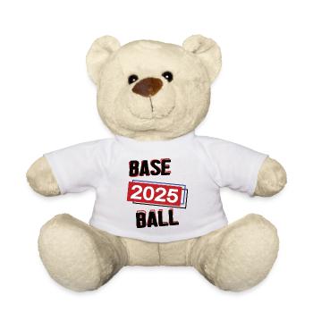 Baseball Spielerin Team Turnier Mannschaft 2025 - Teddy - Weiß - Vorne