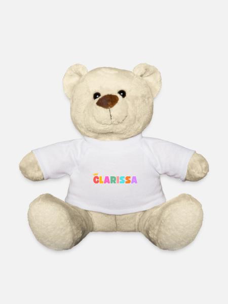Clarissa! Personalisierbar - Teddy - Weiß