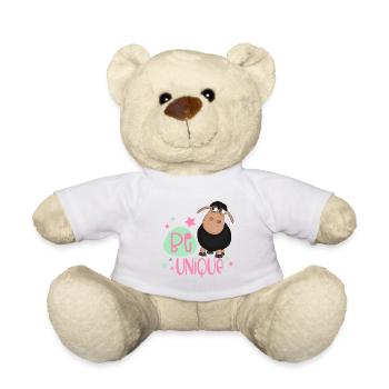 black sheep: Be unique - unique sheep - Teddy Bear - white - Front