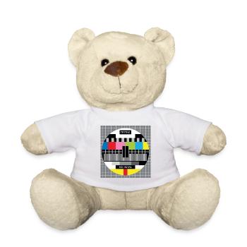 écran de télévision tv pas d'erreur de signal d'erreur - Nounours - blanc - Devant