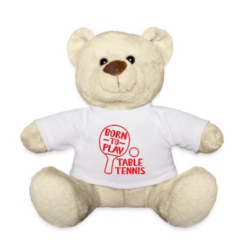 BORN TO PLAY TABLE TENNIS - Teddy - Weiß - Vorne