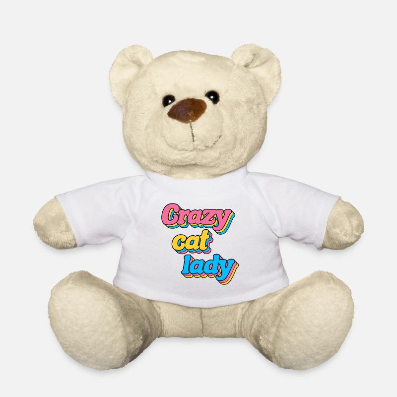 FOU CAT LADY - Nounours - blanc