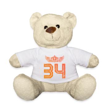 34 Zahl Krone - Teddy - Weiß - Vorne