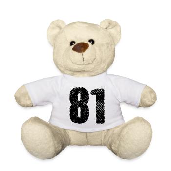 81 Zahl Trikot - Teddy - Weiß - Vorne