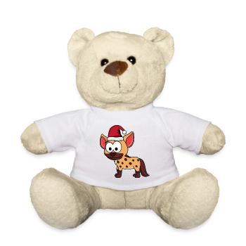 Hyène Comic Noël - Nounours - blanc - Devant
