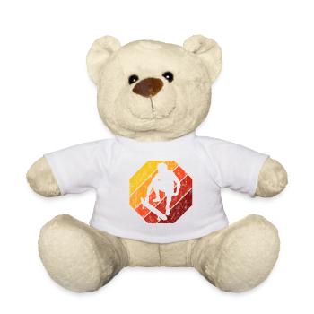 Skateboard Skateboarder Skater Skate Skateing - Teddy Bear - white - Front