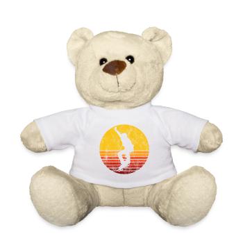 Skateboard Skateboarder Skater Skate Skateing - Teddy Bear - white - Front