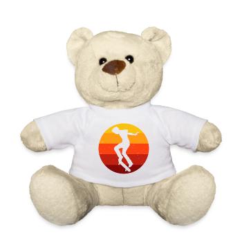 Skateboard Skateboarder Skater Skate Skateing - Nounours - blanc - Devant