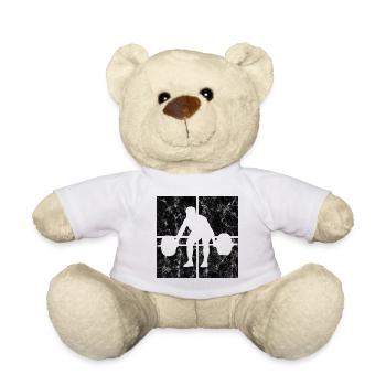 Musculation Bodybuilder GYM Fitnessstudio Retro - Nounours - blanc - Devant