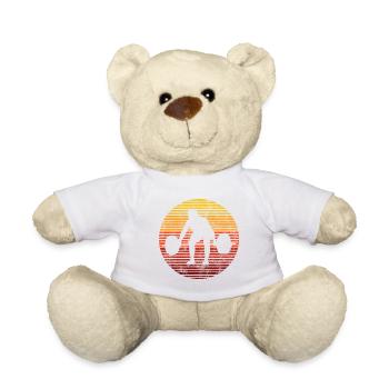Bodybuilding Bodybuilder GYM Fitnessstudio Retro - Teddy - Weiß - Vorne