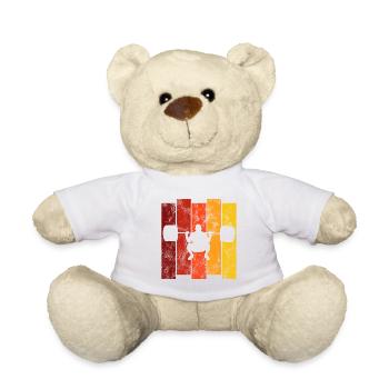 Musculation Bodybuilder GYM Fitnessstudio Retro - Nounours - blanc - Devant