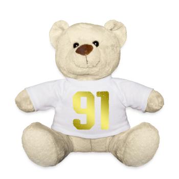 91 number jersey - Teddy Bear - white - Front