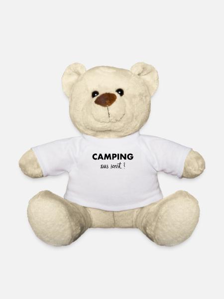 Camping was sonst - Teddy - Weiß