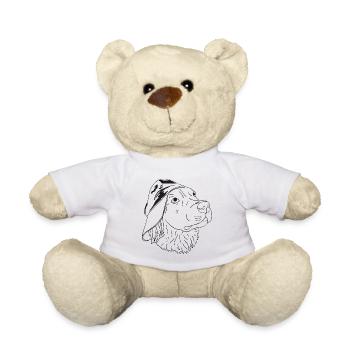 Golden Retriever mit Cap - Teddy - Weiß - Vorne