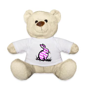 Osterhase Ostern - Teddy - Weiß - Vorne
