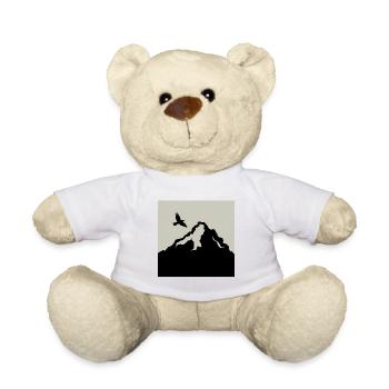 Bergvogel Fliegen im Freien Himmel Wandern Wald - Teddy - Weiß - Vorne