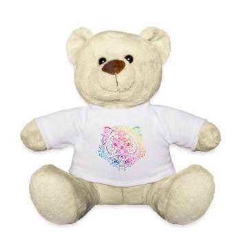 tiger mandala bunt - Teddy - Weiß - Vorne