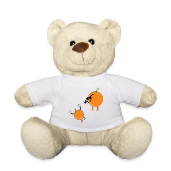 Orange fotografieren, (Orangensaft) - Teddy - Weiß - Vorne