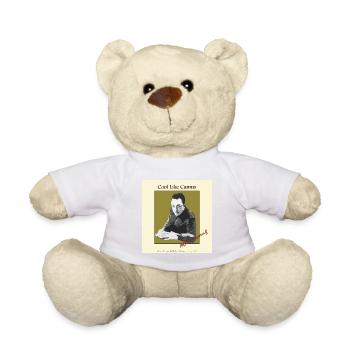 Be cool like Albert Camus! - Teddy Bear - white - Front