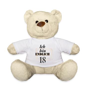 Ich bin endlich 18 - Teddy - Weiß - Vorne