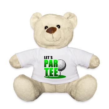 Let's Par Tee Golf Player Golfing Golf Course Golf - Teddy - Weiß - Vorne