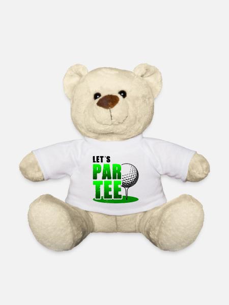 Let's Par Tee Golf Player Golfing Golf Course Golf - Teddy - Weiß